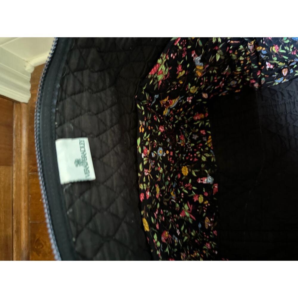 Vtg Vera Bradley Original Ming Fall 2001 Large Black Bag Asian Floral Retired - Picture 13 of 16